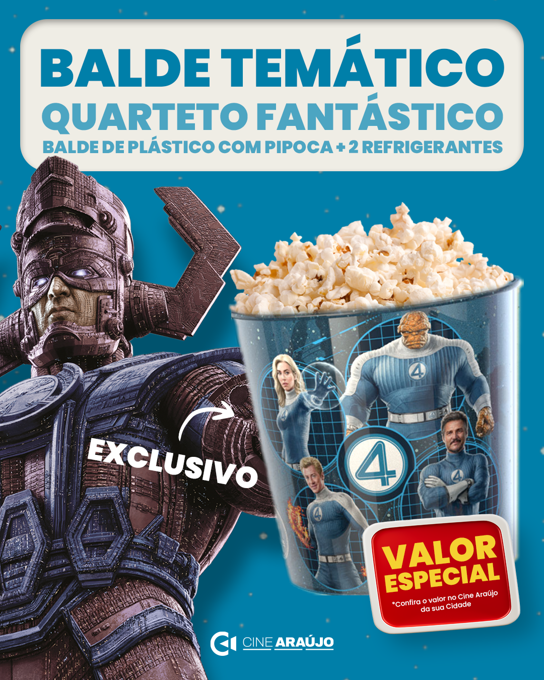 Balde Quarteto Fantástico